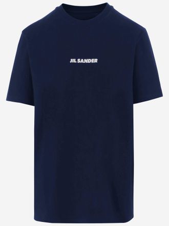 Jil Sander Baumwoll-T-Shirt mit Logo