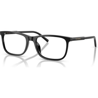 Dolce & Gabbana 53mm Rectangle optical glasses in Black at Nordstrom