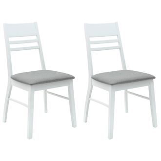 vidaXL Sillas De Comedor 2 Pcs 43 X 54 X 89 Cm Madera De Caucho S&oacute;lido Vidaxl