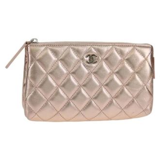 Chanel Pre-owned Vintage Clutch - Dames - Pre-owned - Roze - Maat: ONE Size Leer