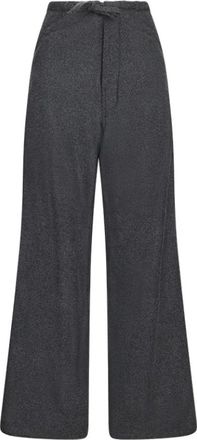Darkpark Wollen Daisy Broek - Dames - Wijde Broeken - Grijs - 3XS - Wol - Broeken