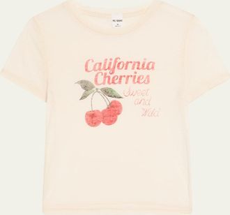 Re/Done Cherries Tiny Tee