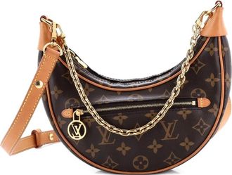 Louis Vuitton Loop Handbag Monogram Canvas hobo bag - Marrone