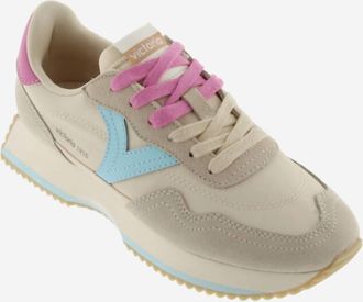 Victoria Womens Basket Wedge Shoe In Beige
