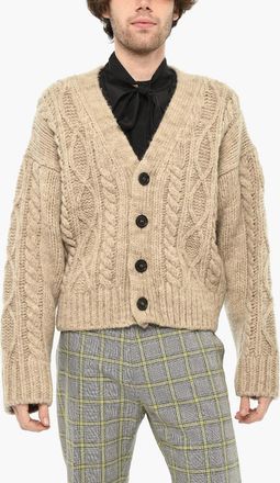 Dsquared2 Cardigan Collo a V In Misto Lana con 4 Bottoni Dsquared2