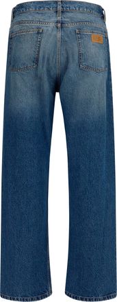 Maison Margiela Mens Straight-Leg Jeans Blue Cotton