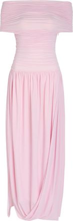 Ronny Kobo Irulan Ruched Stretch-jersey Maxi Dress - Light Pink - S (UK8-10 / S)