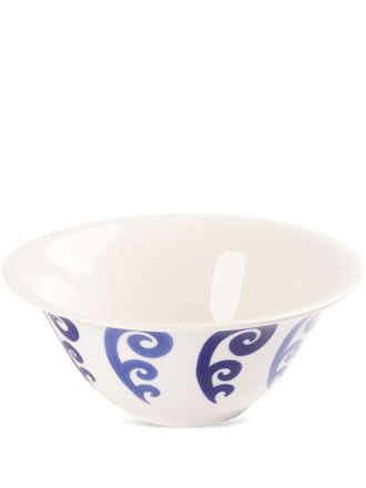 Themis.Z Athenee Peacock salad bowl - unisex - Porcelain - One Size - White