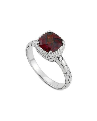 Samuel B. Silver 3.28 Ct. Tw. Garnet Ring
