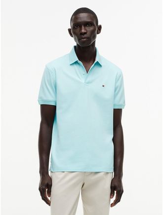 Tommy Hilfiger Mens Regular Fit Stretch Tommy Polo - Blue - XXXL