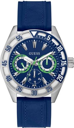 Guess Letterman Mens Blue Watch GW0903G1 Silicone - One Size