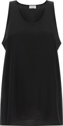 Brunello Cucinelli Black Silk Womens Shirt