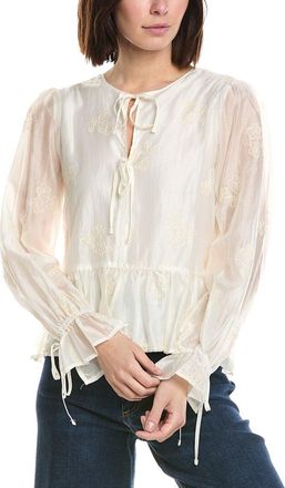 CeCe by Cynthia Steffe Cece V-Neck Ruffle Button Down Blouse