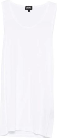 Ermenegildo Zegna Geribbelde tanktop - Wit