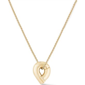 Tabayer Oera Knot Pendant Necklace in 18K Yellow Gold at Nordstrom