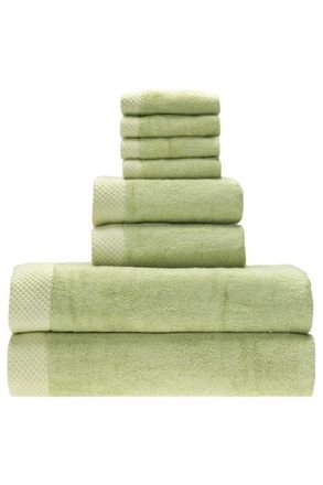 BedVoyage Luxury Viscose Odor & Mildew Resistant Towel Collection, 8pc Set in Sage at Nordstrom
