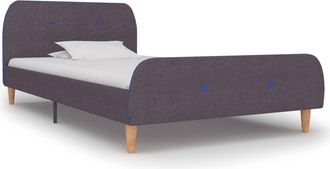 vidaXL Estructura De Cama Sin Colch&oacute;n Tela Taupe 90x200 Cm Vidaxl