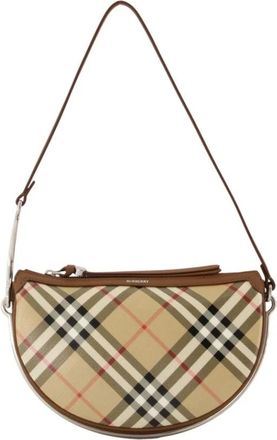 Burberry Ll Small Bridle Saddle Ysa Schoudertas - Dames - Schoudertassen - Beige - ONE Size - Katoen - Tassen