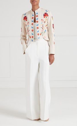 Temperley London Toledo Fitted Jacket in Ivory at Nordstrom, Size 4