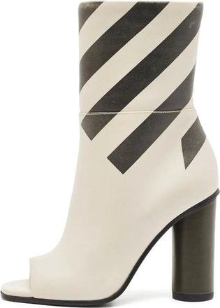Anya Hindmarch Stivali a righe - Toni neutri