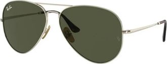 Ray-Ban Titanium Aviator Bril - unisex - Zonnebrillen - Geel - 62 MM - Accessoires
