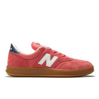 New Balance Unisex T500 en Red/Blue/Blanco/Beige, Cuero, Talla 37.5