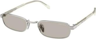Prada PR B54S 1Bc 30P Zonnebrillen - Heren - Zonnebrillen - Grijs - 54 MM - Accessoires