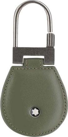 Montblanc Leren Sleutelhanger met Logo Detail - Heren - Sleutelhangers & Tashangers - Groen - ONE Size - Leer - Accessoires