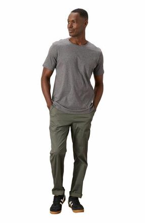 Pact Organic Cotton Softspun Pocket Crew Tee in Medium Grey Heather at Nordstrom, Size X-Large