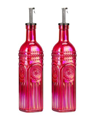 10 Strawberry Street 13 Strawberry Street Devonshire Textured Glass Oil & Vinegar Cruet Set