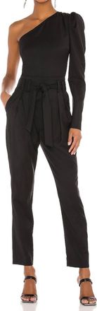 Iro Harabel Off Shoulder Jumpsuit With Belt In Black