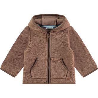 Babyface Fleece Hooded Jacket in Caramel at Nordstrom, Size 18M