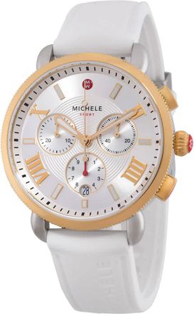 Michele Sport Sail Chronograph Quartz Silver Dial Ladies Watch MWW01P000017