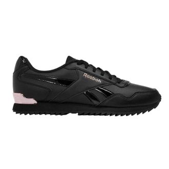 Reebok Dames Royal Glide Flat Sneakers (Triple Black)
