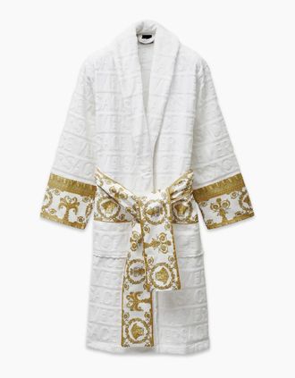 Versace Mens BATHROBE I HEARTBAROQUE - White - Size: M
