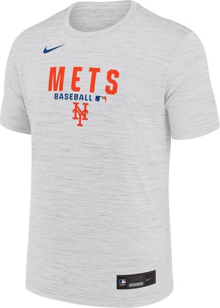 Nike New York Mets Authentic Collection Nike Mens Dri-FIT MLB T-Shirt in White | 02ER10ANME-RMG
