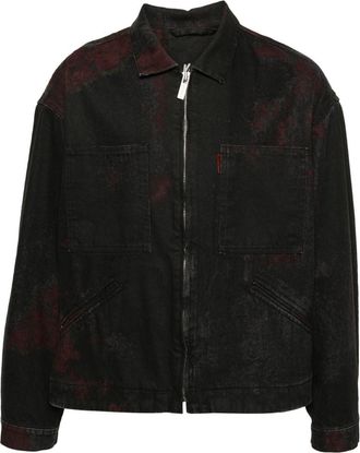 44 Label Group Corrosive denim jacket - unisex - Cotton/Cotton/Polyester - 50 - Black