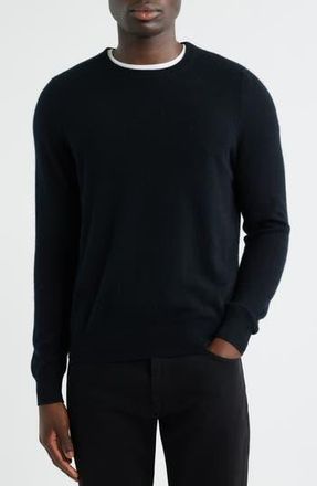 Nordstrom Cashmere Crewneck Sweater in Black Caviar at Nordstrom Rack, Size Xx-Large