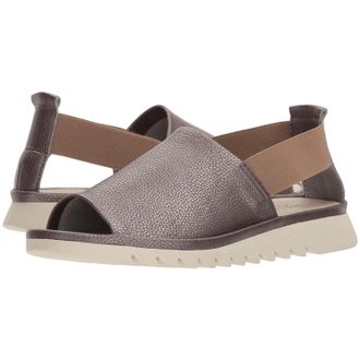 The Flexx Shore Line Sandal Women Brown Leather Peep Toe Slingback HTAT1105
