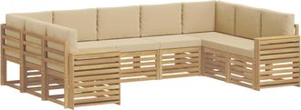 vidaXL Juegos De Sof&aacute;s Madera De Acacia S&oacute;lida Vidaxl