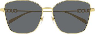 Gucci Sunglasses Gg1805 Sa 001 Gold/Grey Women