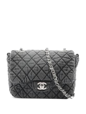 Chanel 2019 Denimpression Flap shoulder bag - women - Fabric - One Size - Grey
