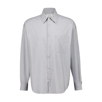 Christophe Lemaire Heren, Overhemden, Grijs, Maat: S Katoen
