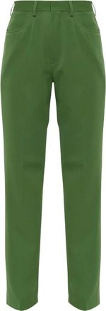 Marni Pantaloni sartoriali con pieghe - - Trousers - Donna - Verde - S