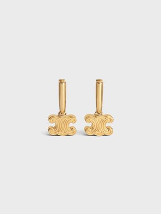 Celine Orecchini Triomphe in ottone