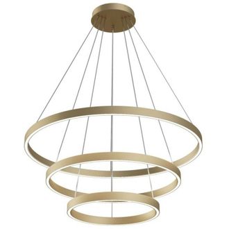 Maytoni Modern - Rim Modern Rim Integrated led Brass 3 Tier Circular Pendant Ceiling Light - Maytoni