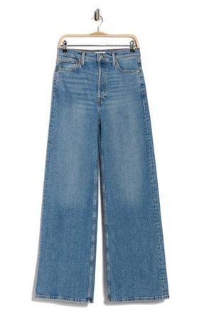 Re/Done 70s High Waist Wide Leg Jeans in Media Noche at Nordstrom Rack, Size 29