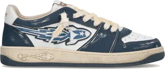 Enterprise Japan Egg Rocket 3 Navy/White Leather Sneakers