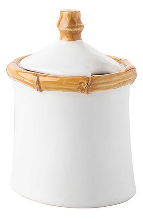 Juliska Ceramic Sugar Bowl & Lid in Bamboo Natural at Nordstrom