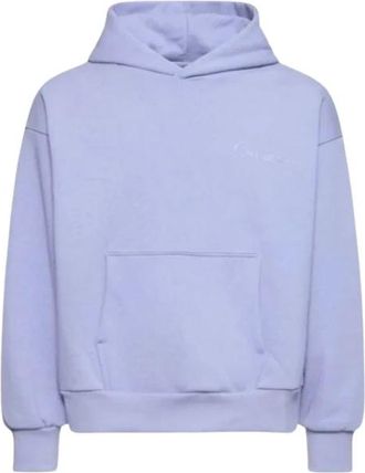 Garment Workshop Double Layer Hoodie met Dubbele Borduring - Heren - Hoodies - Blauw - XL - Katoen - Hoodies & sweatvesten